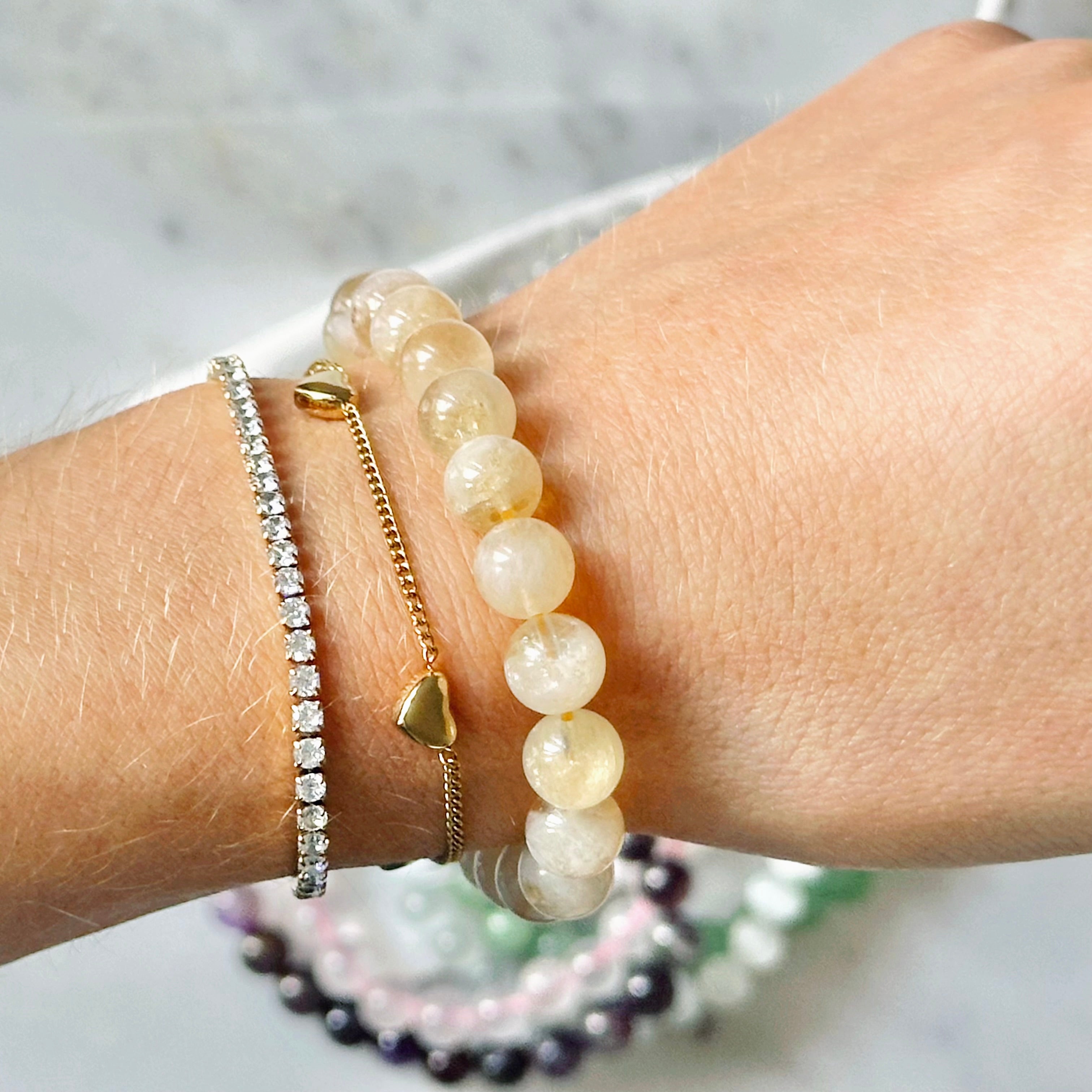 Citrin Kristallarmband