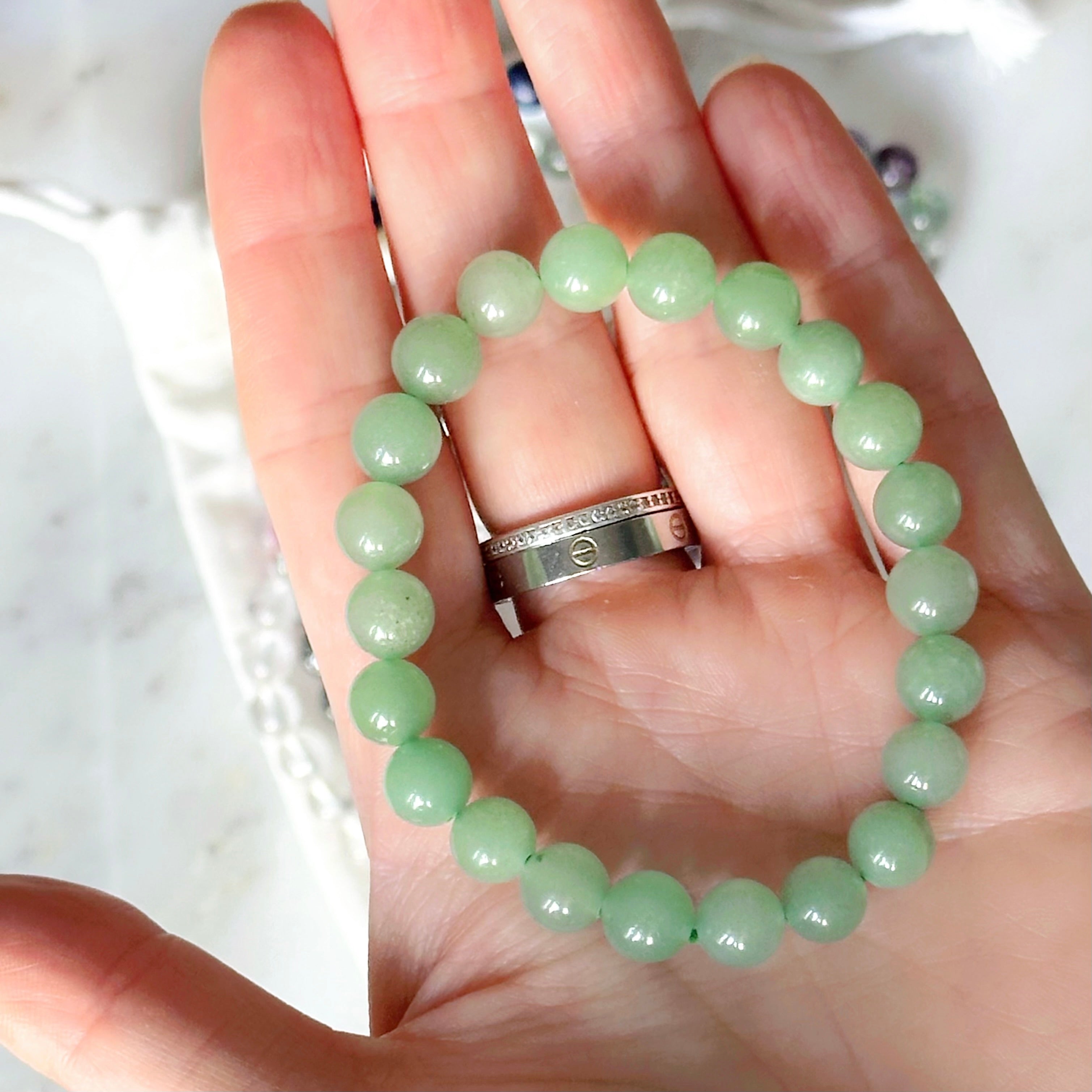 Kristallarmband Grüner Aventurin