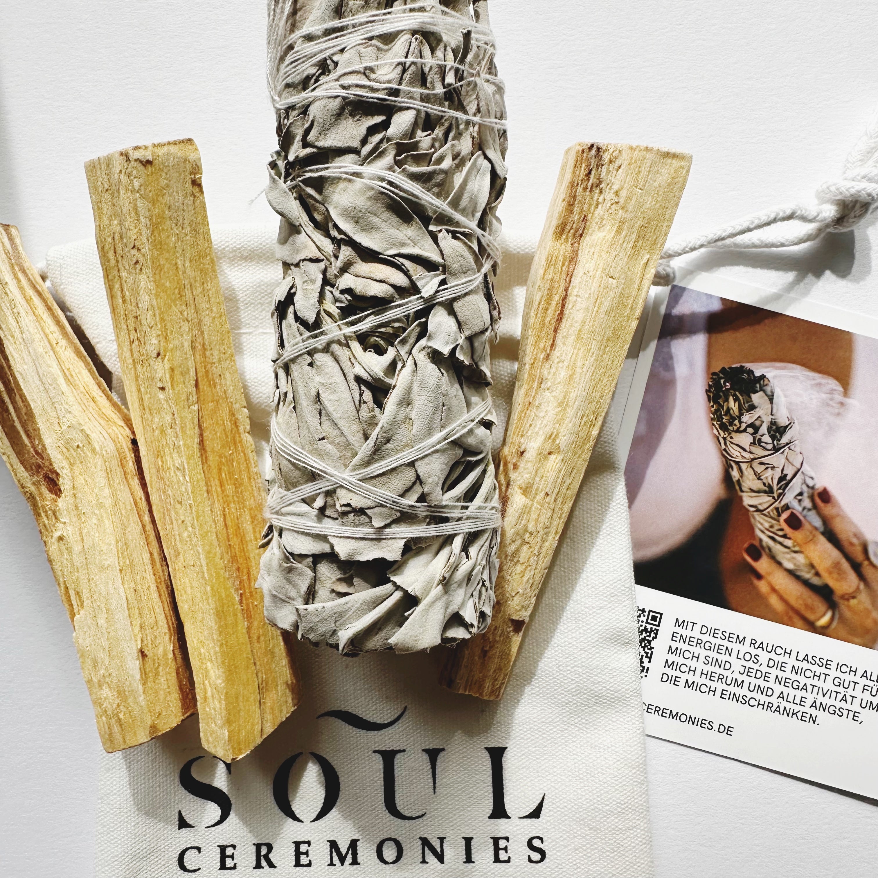 Räucherset mit Palo Santo & Salbei