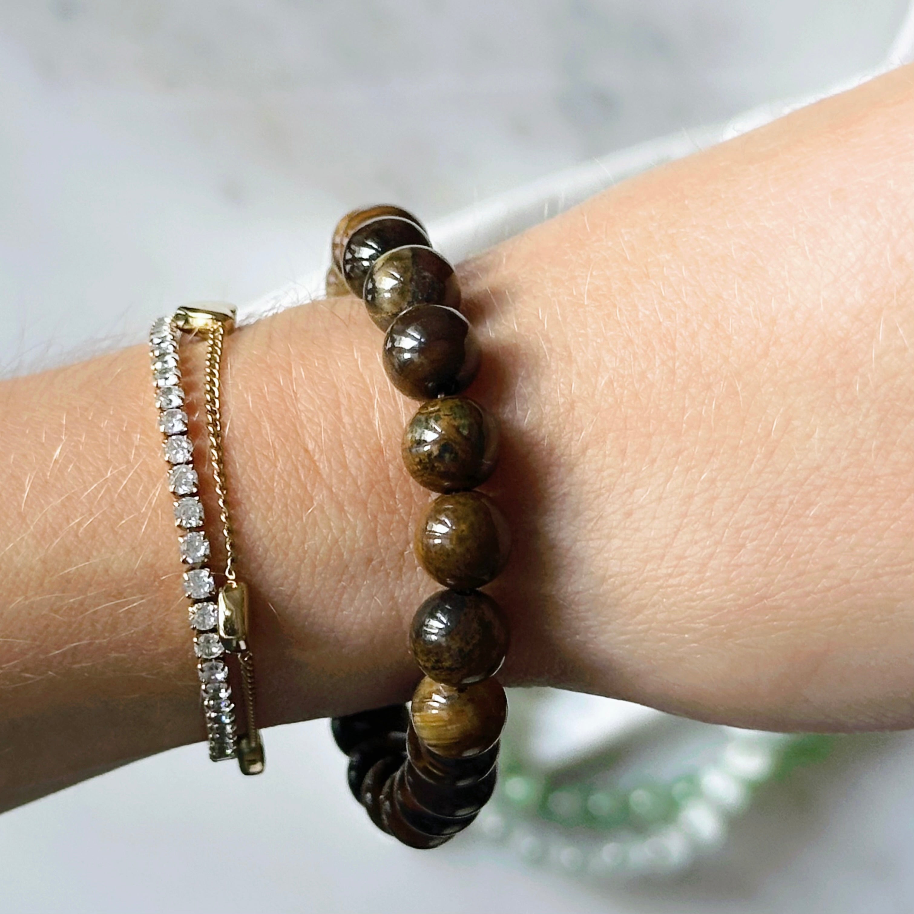 Tigerauge Kristallarmband