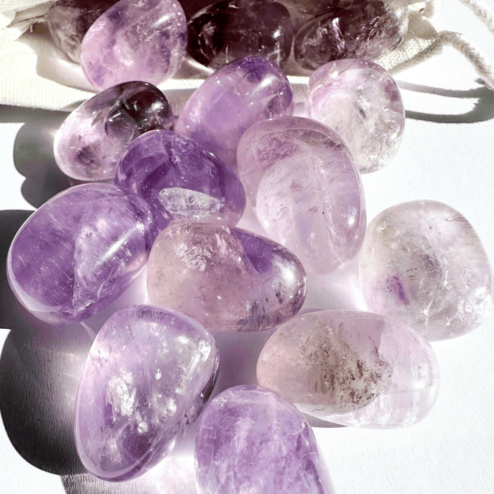 Amethyst — Amethyst Kristall/Trommelstein
