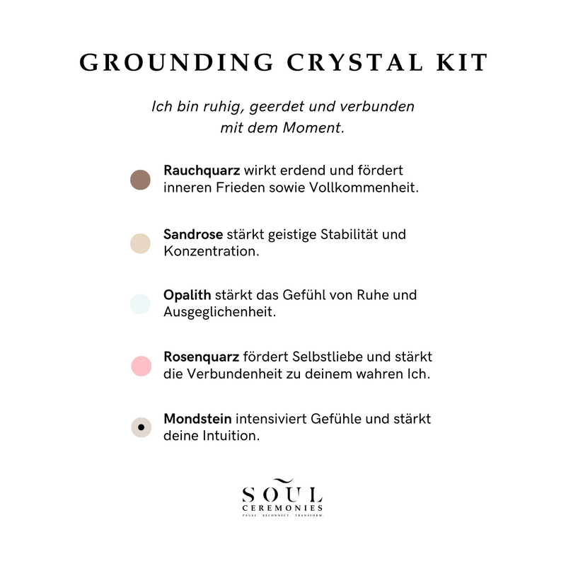 Erdung Kristall-Set — Grounding