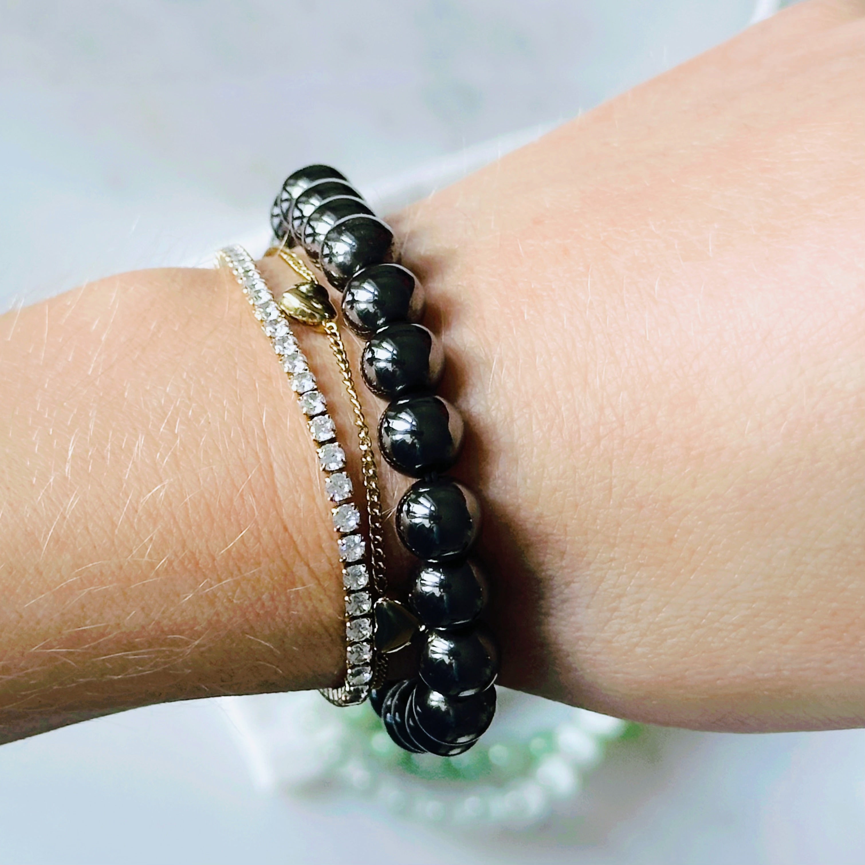 Hämatit Kristallarmband