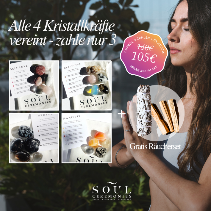 Kristall-Set Power Bundle – 3 +1 inkl. Geschenk