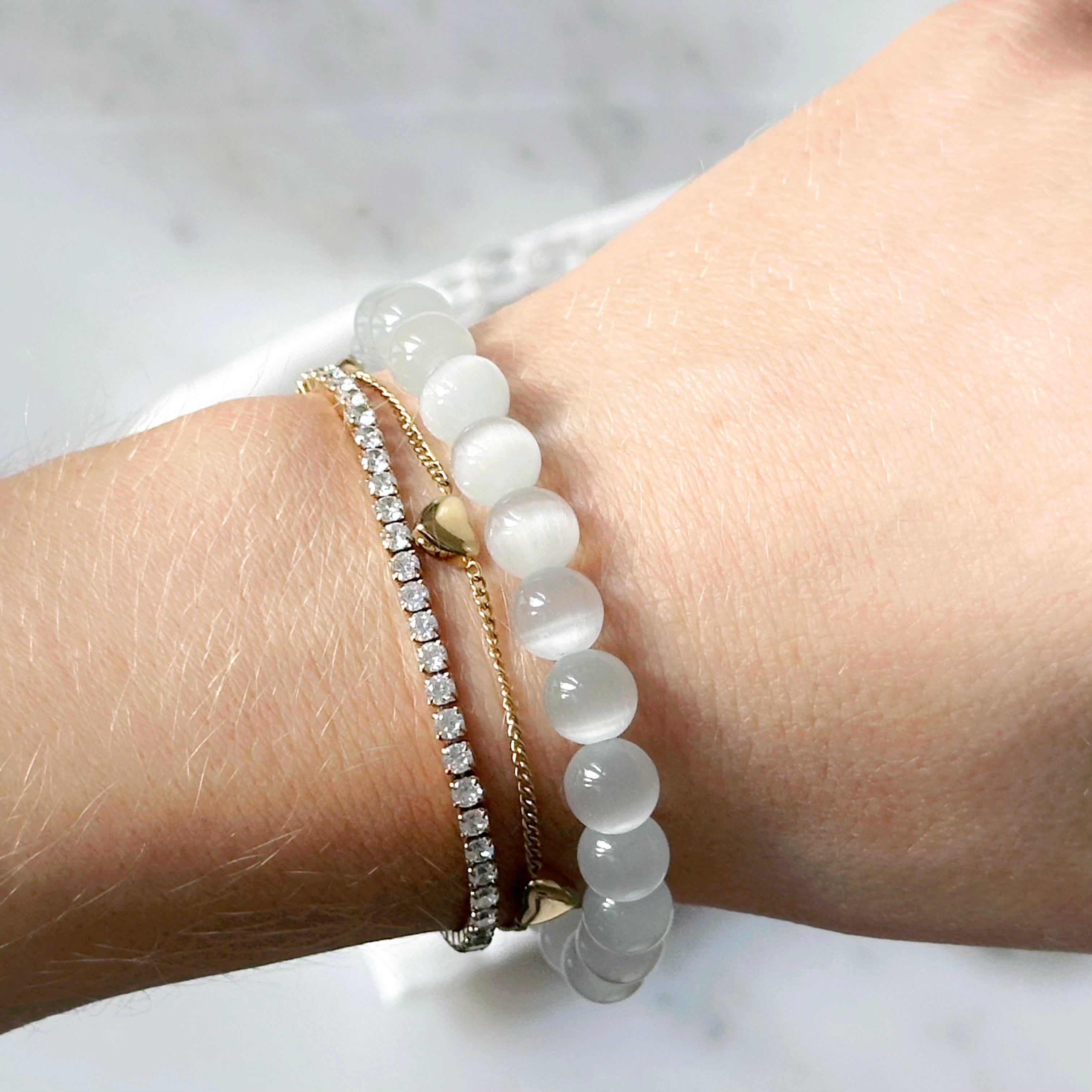 Kristallarmband Selenit