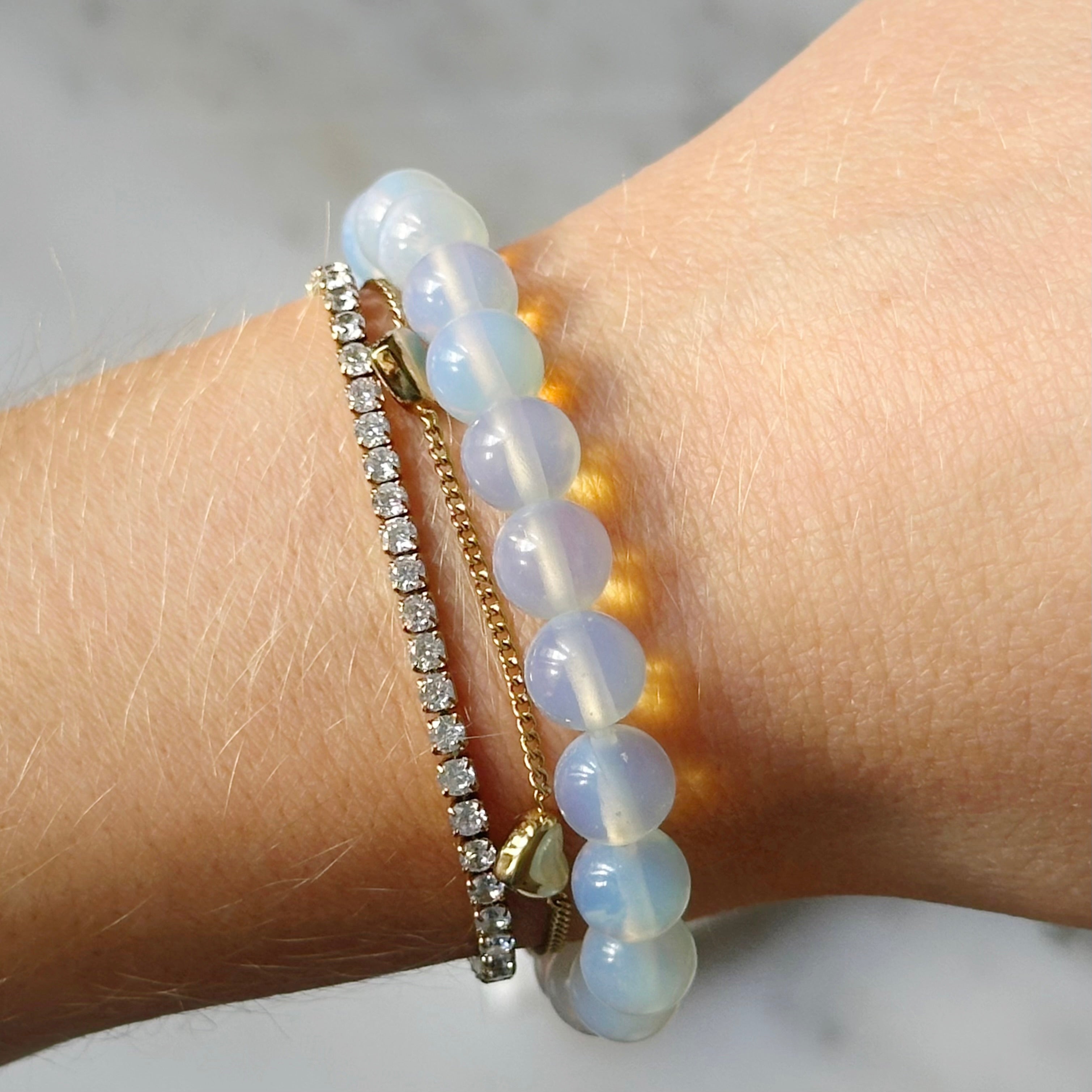 Opalith Kristallarmband